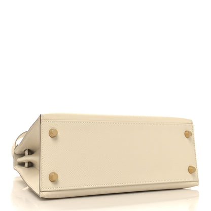Hermes Epsom Kelly Sellier 25 Craie 4 of 11