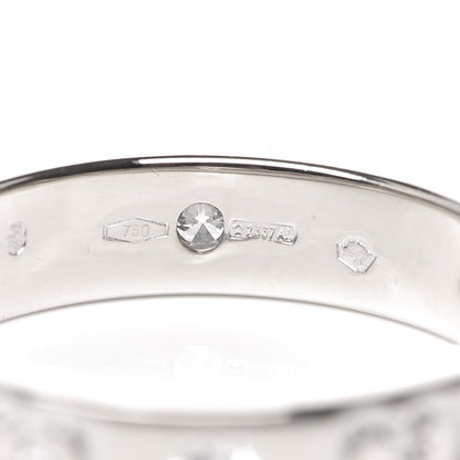 Gucci 18K White Gold Diamond Icon Band Ring 50 5.25 4 of 4