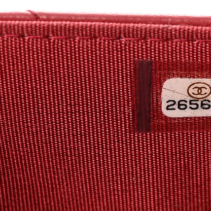 Chanel Lambskin Quilted Trendy CC Wallet On Chain WOC Red 8 of 13