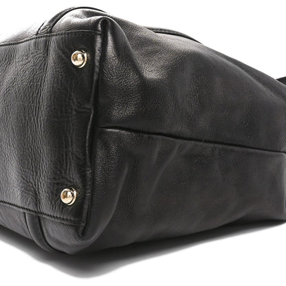 Gucci Calfskin Medium Britt Tote Black 10 of 10