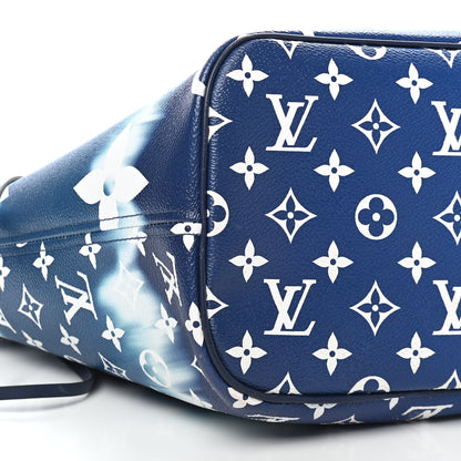 Louis Vuitton Monogram Escale Neverfull MM Blue 6 of 11