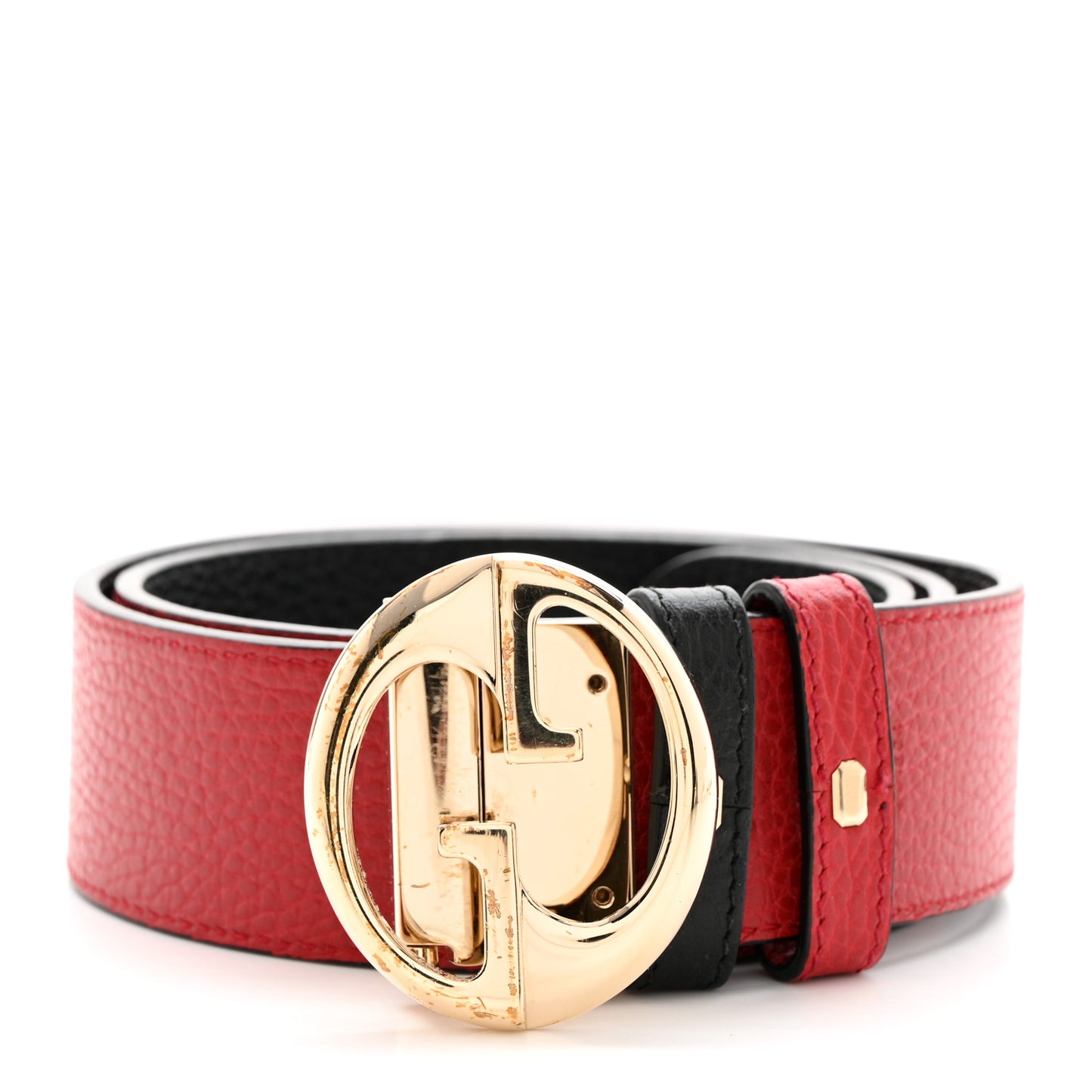 Calfskin 1973 Reversible Belt 80 32 Black Red