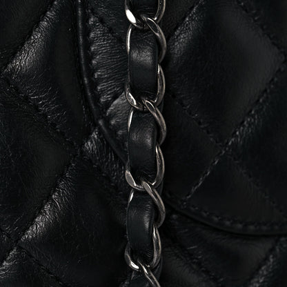 Chanel Calfskin Quilted Small Easy Shopping Tote Black 16 of 18