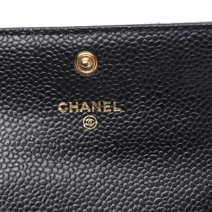 Chanel Caviar Quilted Flap Card Holder Black 6 of 9