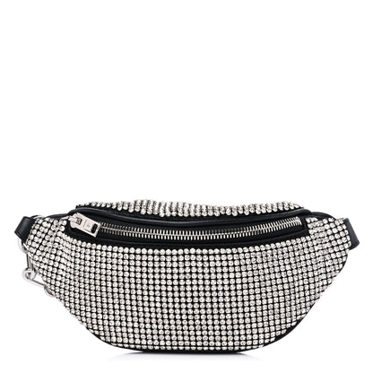 Alexander Wang Rhinestone Mesh Mini Attica Belt Bag Black 1 of 8