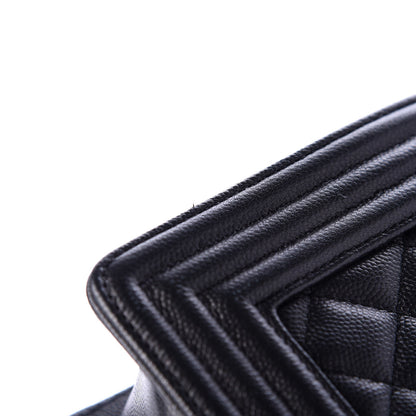 Chanel Caviar Quilted Medium Boy Flap So Black 8 of 12