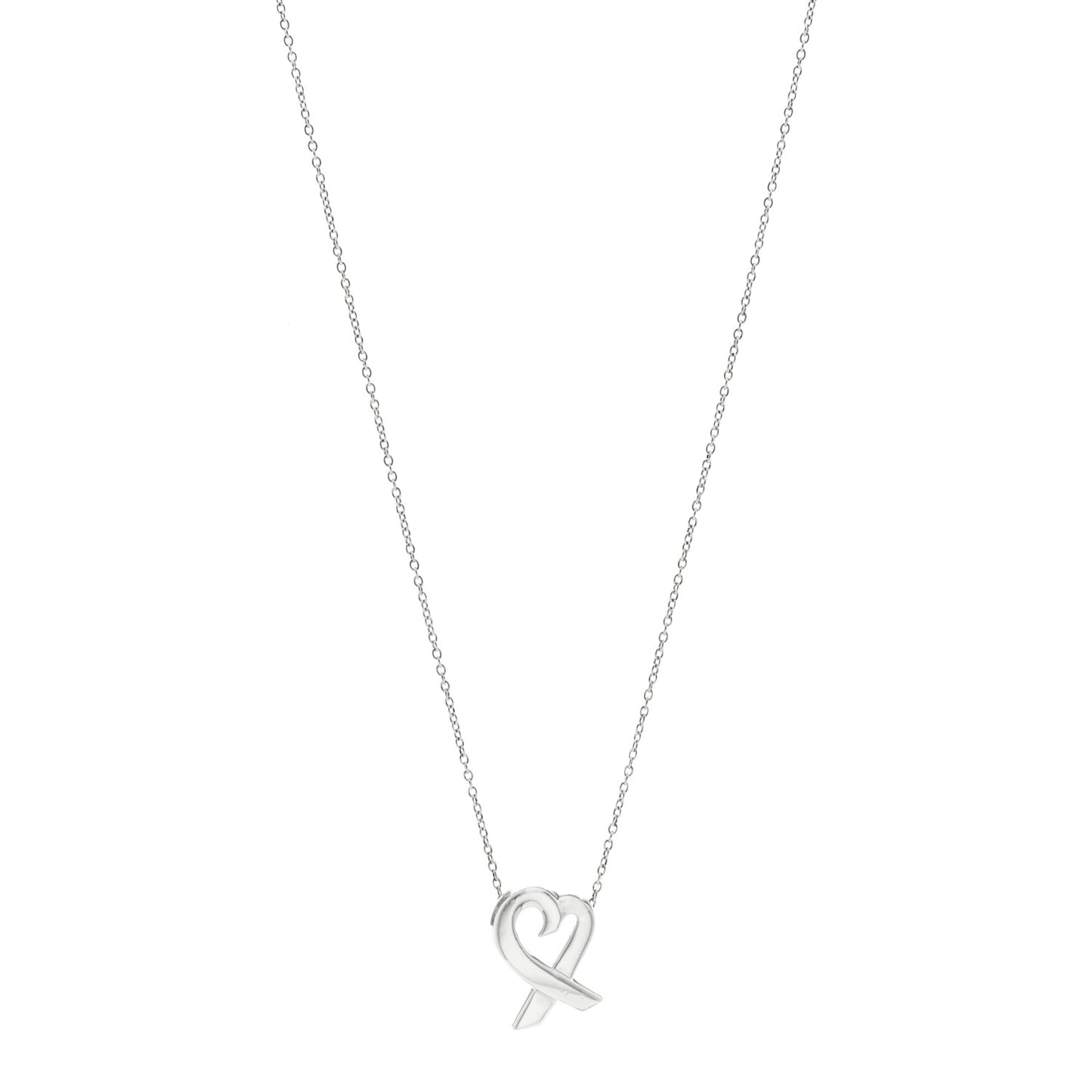 Sterling Silver Paloma Picasso Loving Heart Pendant Necklace
