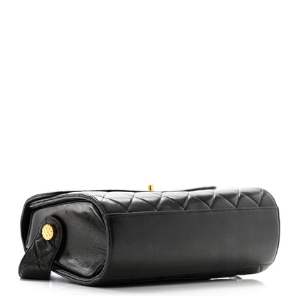 Chanel Lambskin Quilted CC Flap Shoulder Bag Black 4 of 13