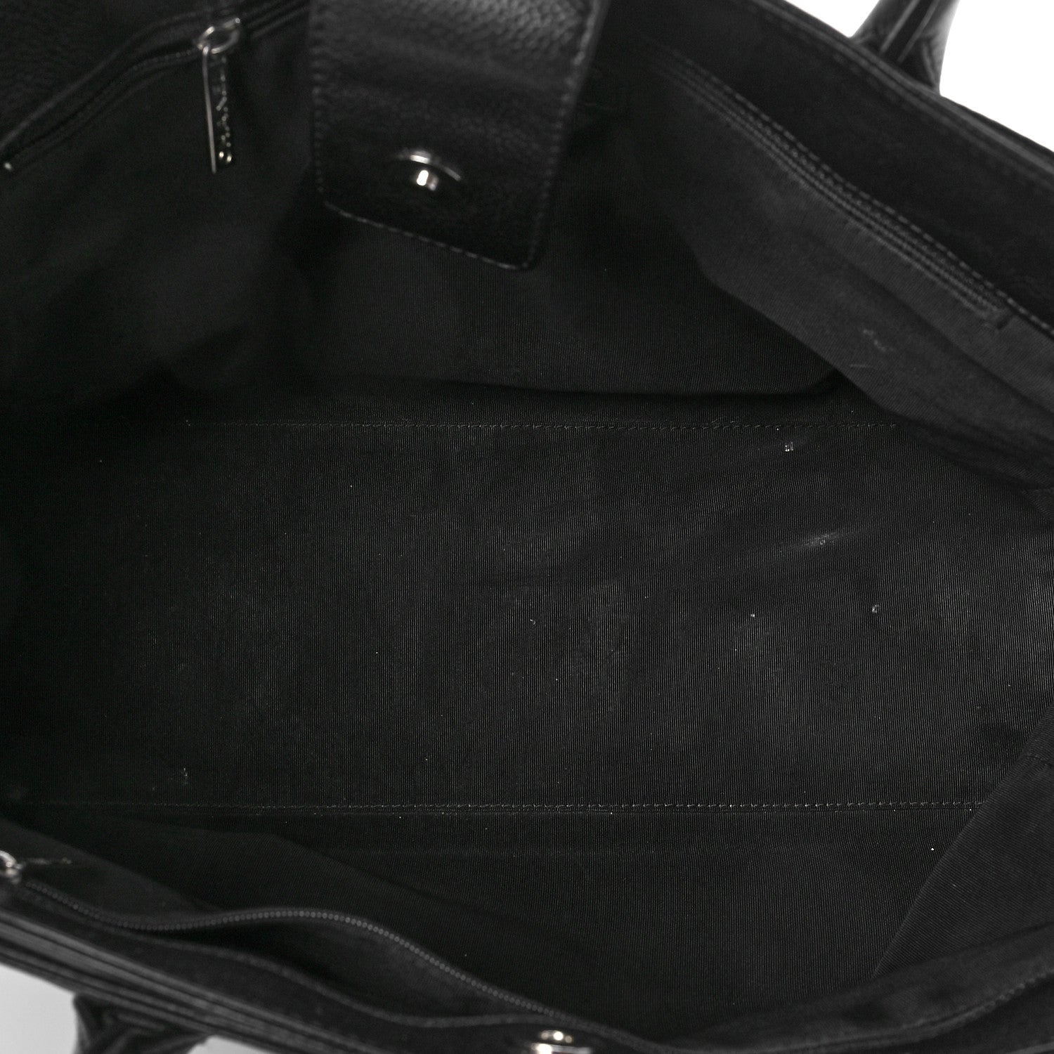 Chanel Calfskin Cerf Executive Shopper Tote Black 5 of 10
