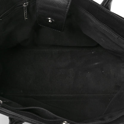 Chanel Calfskin Cerf Executive Shopper Tote Black 5 of 10