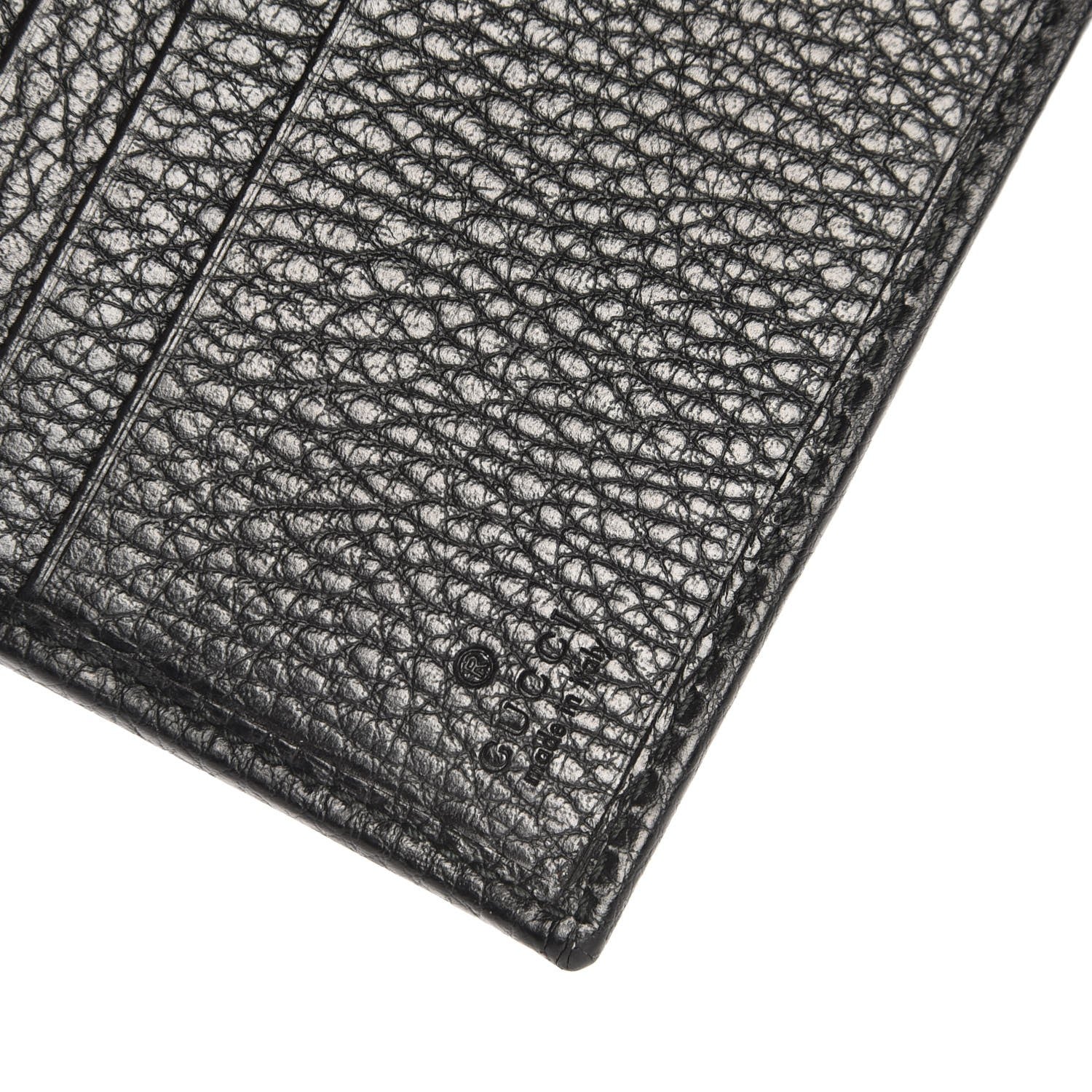 Gucci Dollar Calfskin Double G French Flap Wallet Black 6 of 8