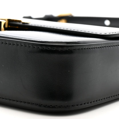 Celine Shiny Calfskin Triomphe Shoulder Bag Black 10 of 12