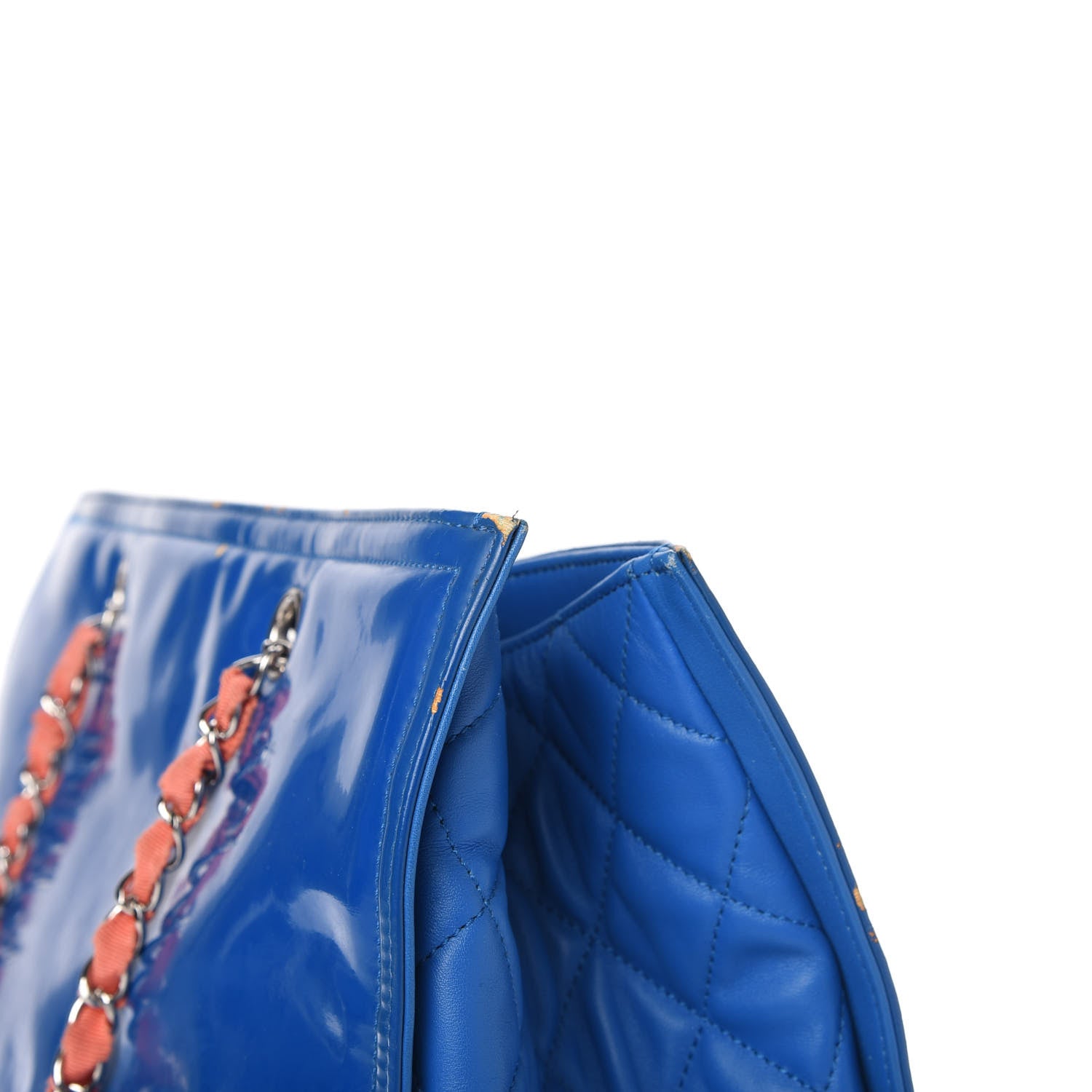 Chanel Vinyl Lipstick Tote Blue 14 of 15