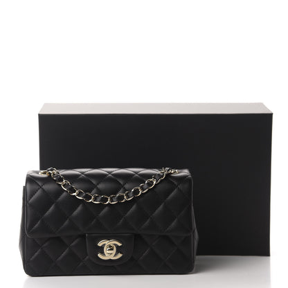 Chanel Lambskin Quilted Mini Rectangular Flap Black 11 of 11