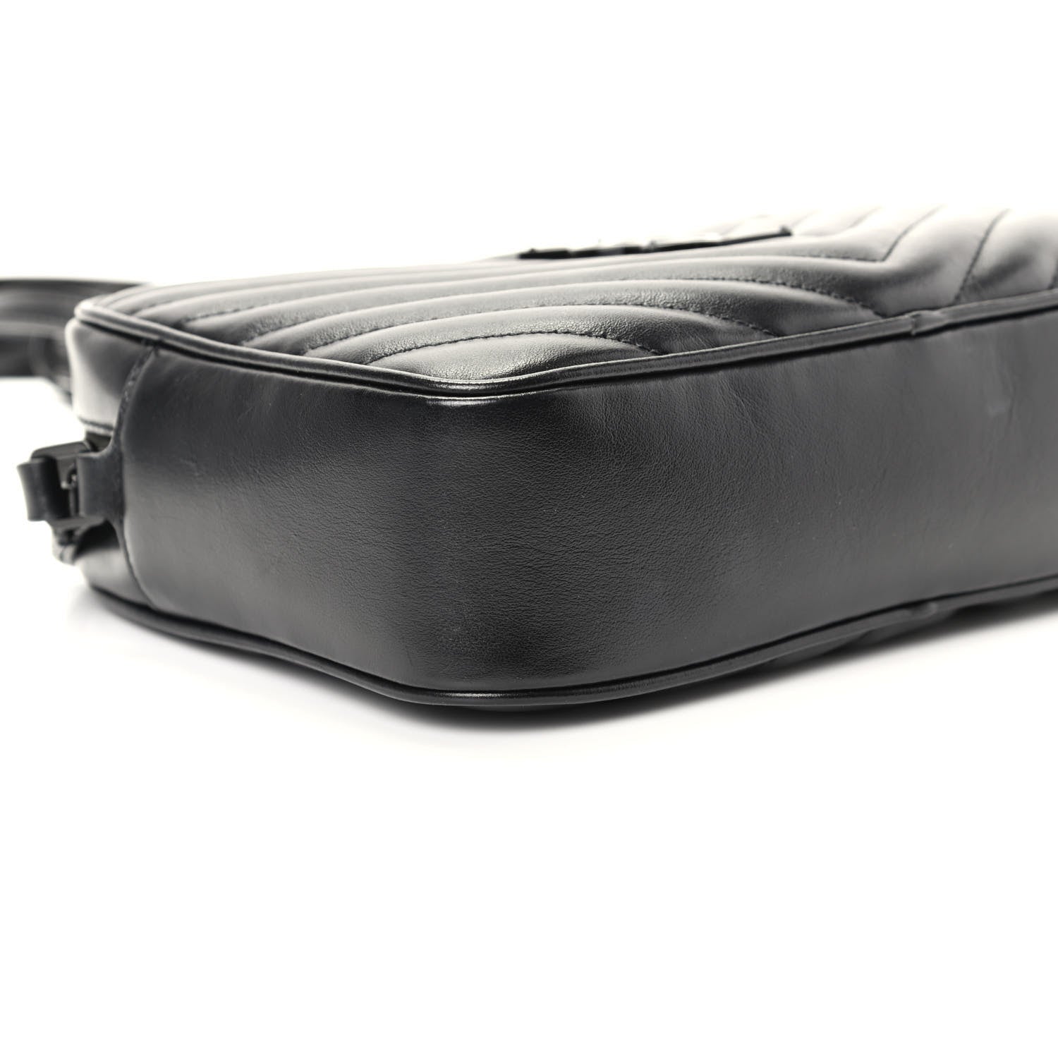 Saint Laurent Calfskin Matelasse Monogram Lou Camera Bag Black 6 of 9