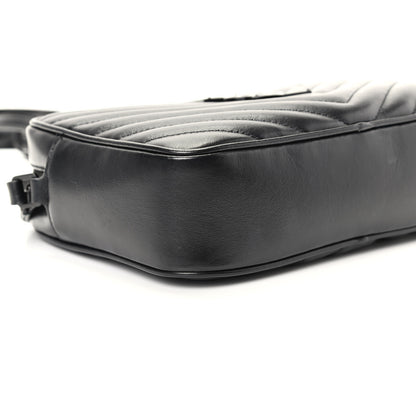 Saint Laurent Calfskin Matelasse Monogram Lou Camera Bag Black 6 of 9