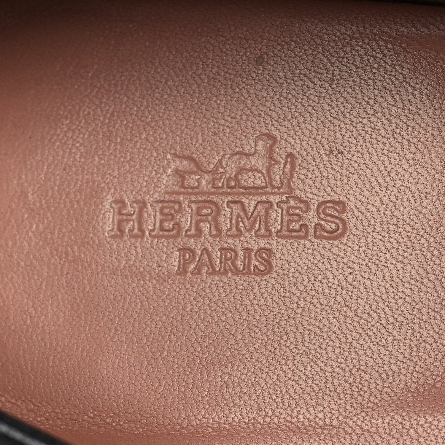 Hermes Goatskin Womens Paris Loafers 37 Black 6 of 9