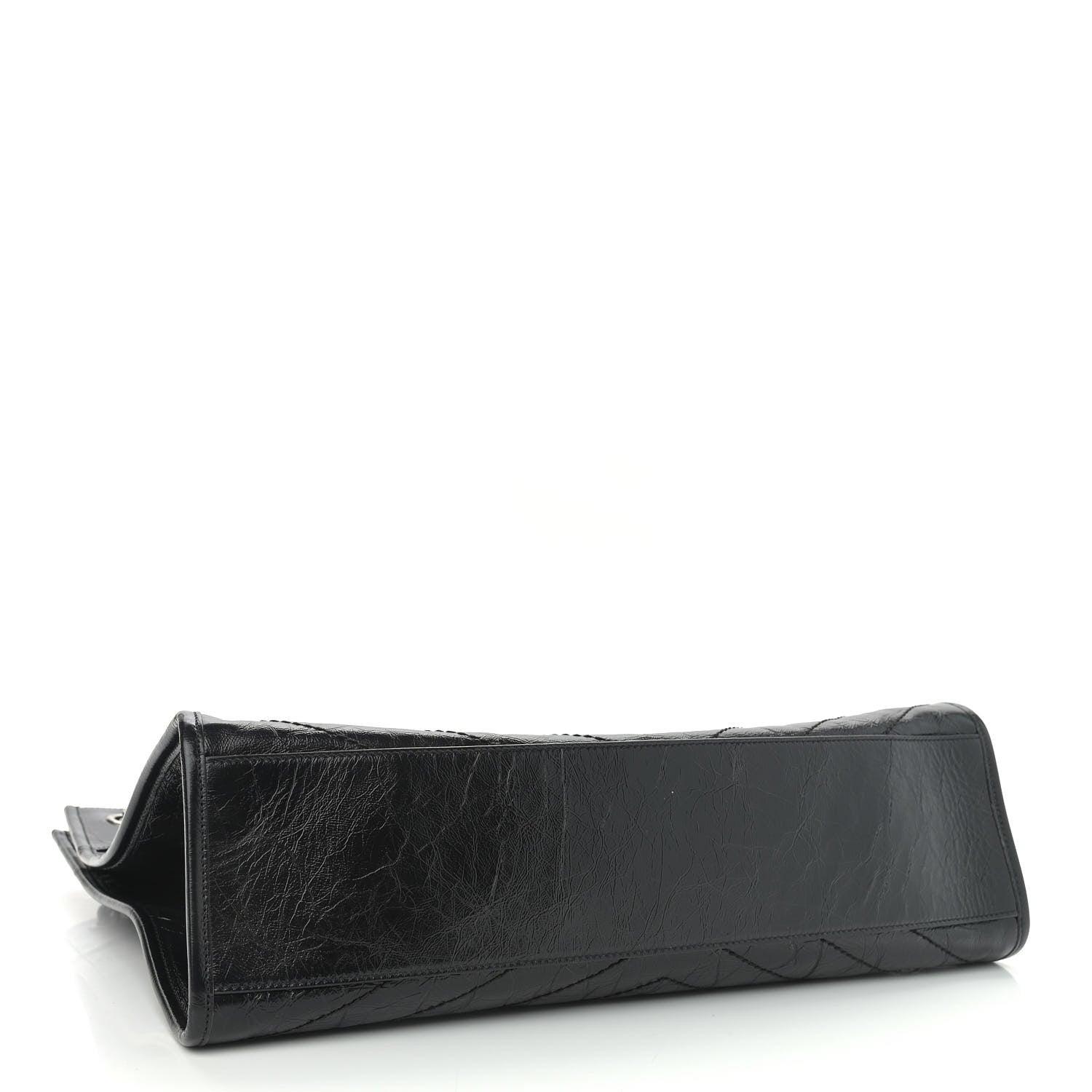 Saint Laurent Crinkled Calfskin Matelasse Monogram Niki Shoulder Bag Black 4 of 9