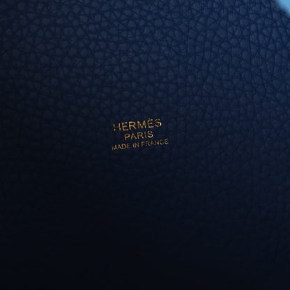 Hermes Taurillon Clemence Picotin Lock 18 PM Bleu Frida 6 of 10