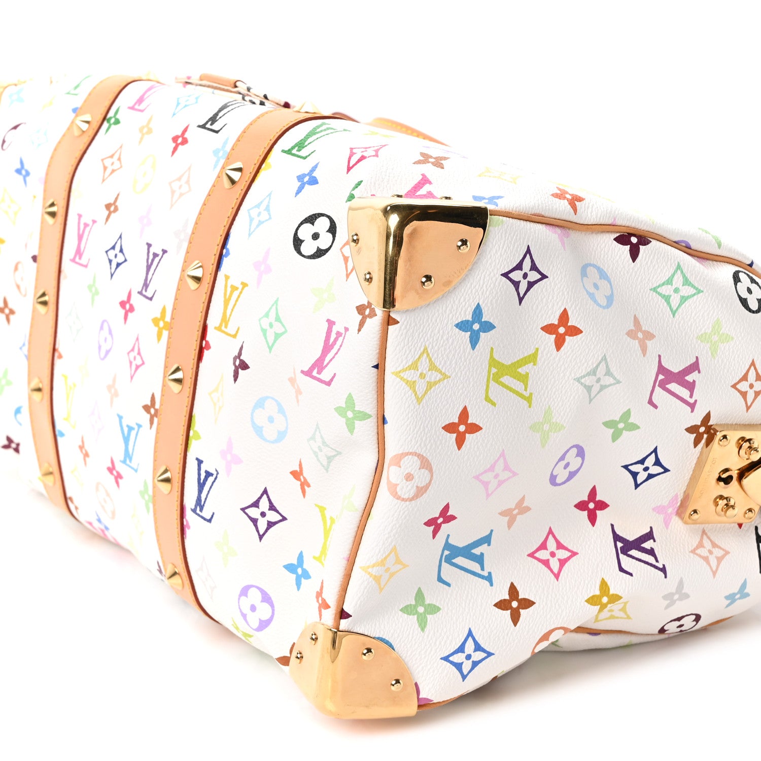 Louis Vuitton Monogram Multicolor Keepall 45 White 9 of 9