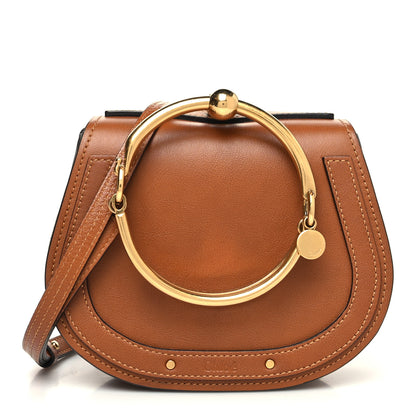 Chloe Calfskin Suede Small Nile Bracelet Bag Caramel 1 of 11