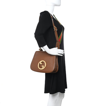 Gucci Roxy Calfskin Web Medium Blondie Shoulder Flap Bag Cuir 2 of 8