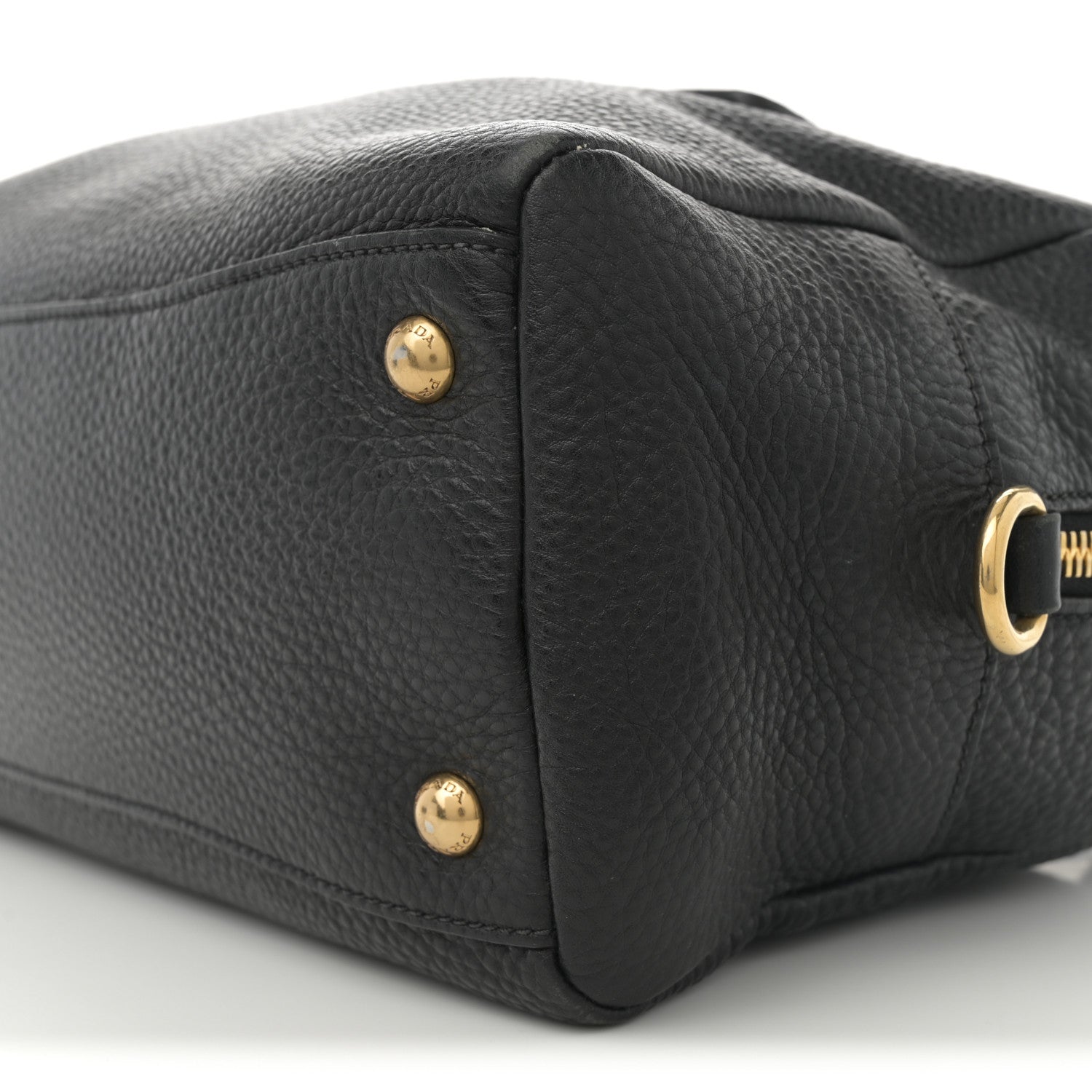 Prada Vitello Daino Bauletto Black 10 of 12