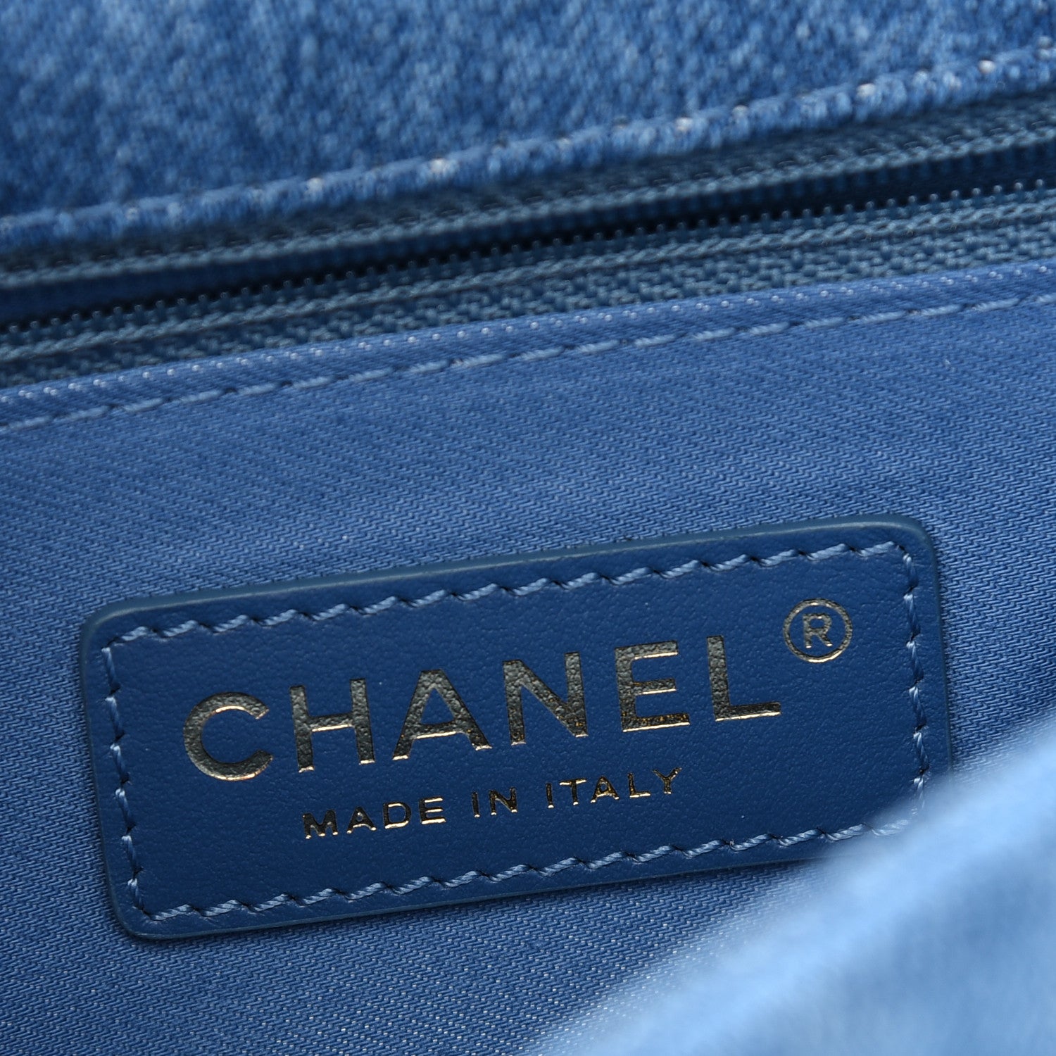 Chanel Denim Quilted Mini Denim Mood Rectangular Flap Blue Multicolor 6 of 9