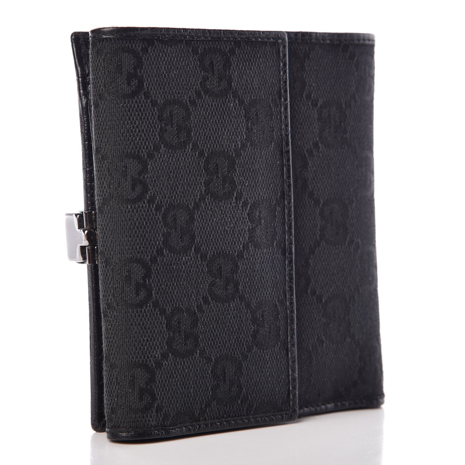 Gucci Monogram Bamboo Wallet Black 3 of 11