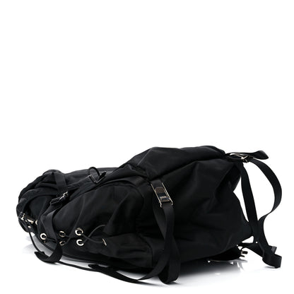 Prada Tessuto Nylon Montagna Double Buckle Backpack Black 4 of 10