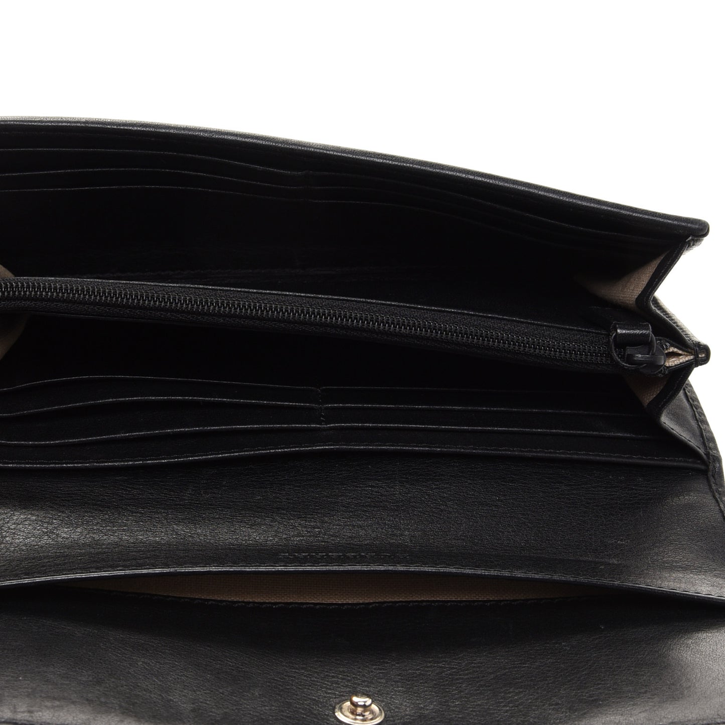 Nova Check Mega Stud Continental Wallet Black