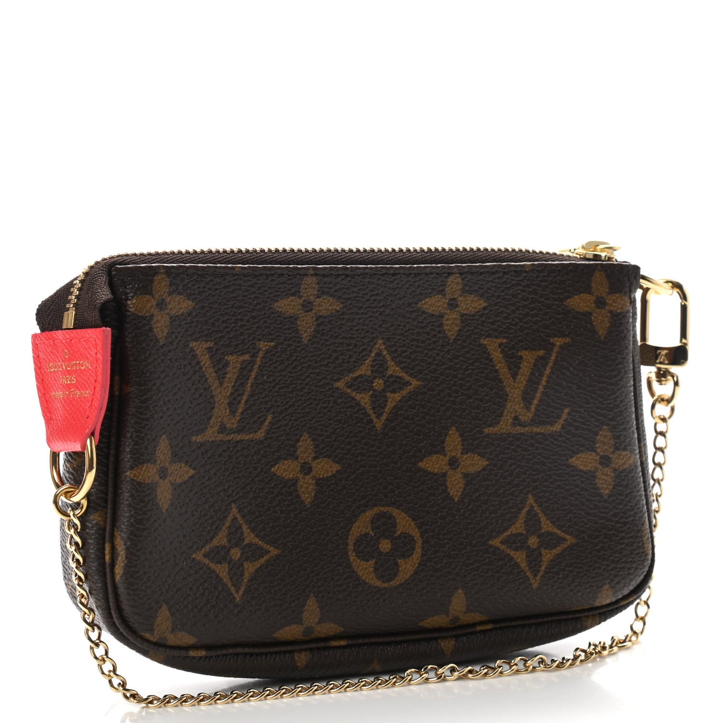 Monogram 2021 Christmas Animation London Mini Pochette Accessories Red