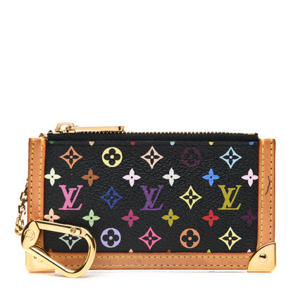 Louis Vuitton Monogram Multicolor Key Pouch Black 1 of 7