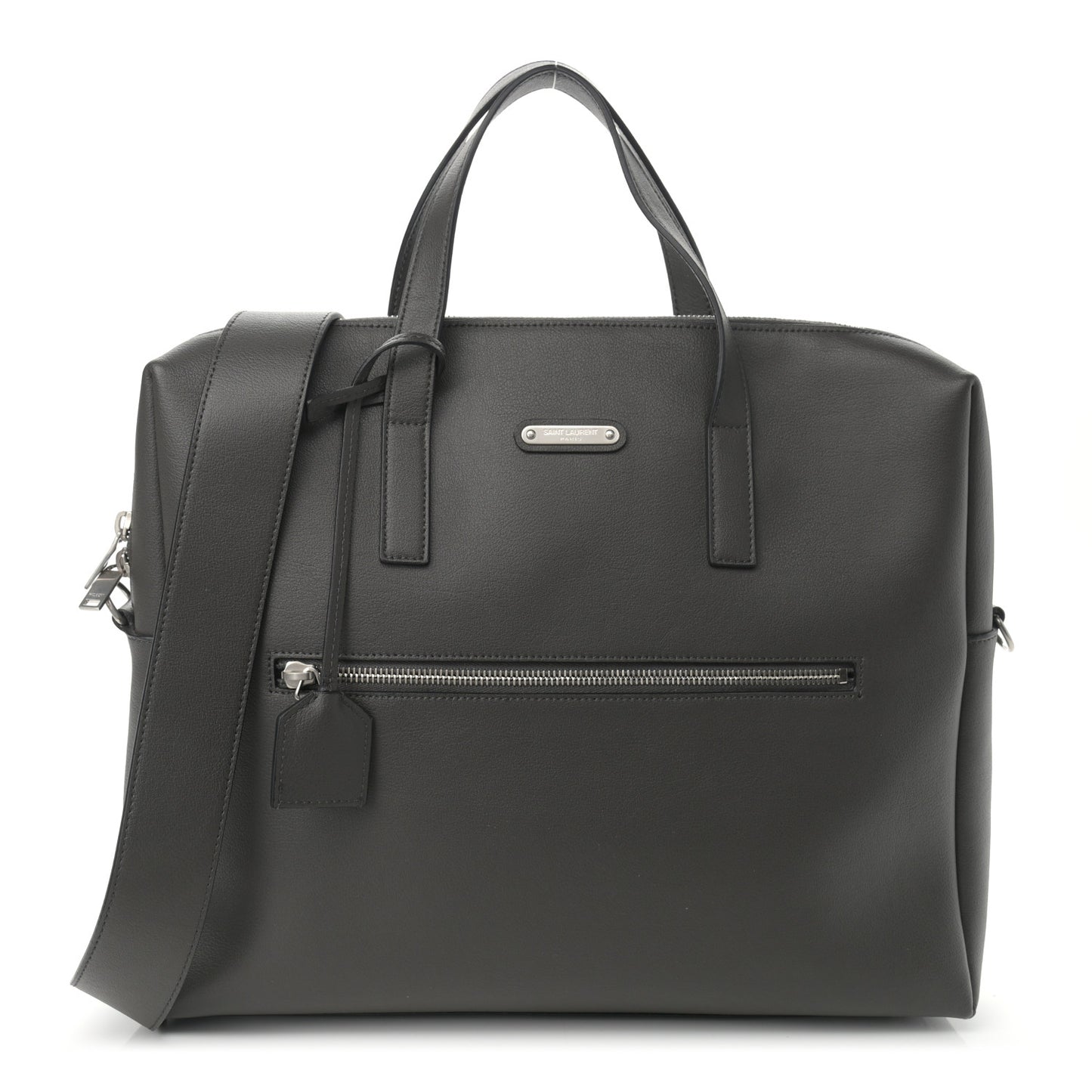 Calfskin Bold Briefcase Grey