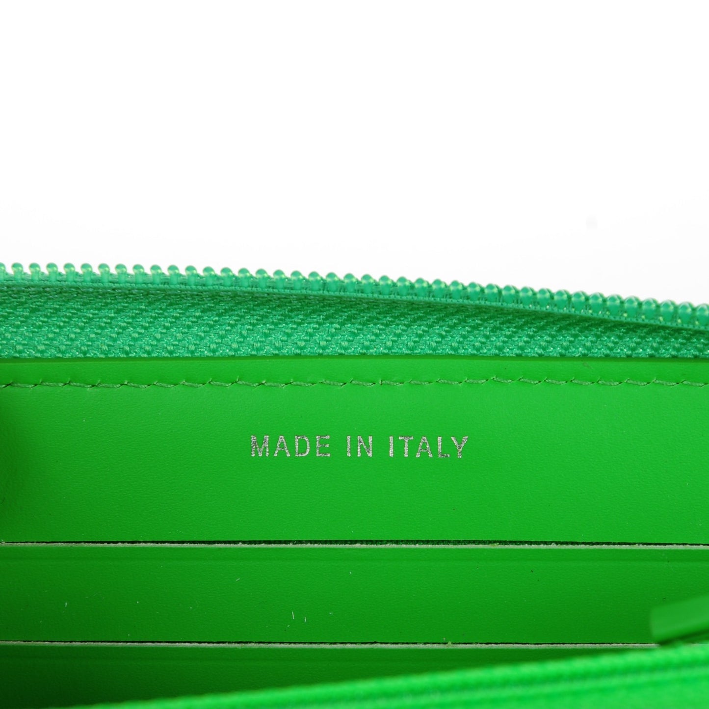 Patent Quilted Small Boy Zip Around Wallet Green