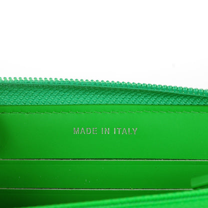 Chanel Patent Quilted Small Boy Zip Around Wallet Green 7 of 8