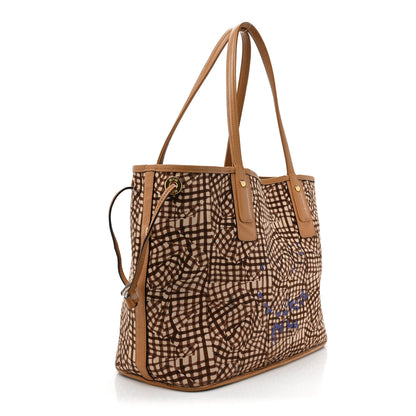MCM Visetos Medium Liz Reversible Shopper Tote Cognac 5 of 25