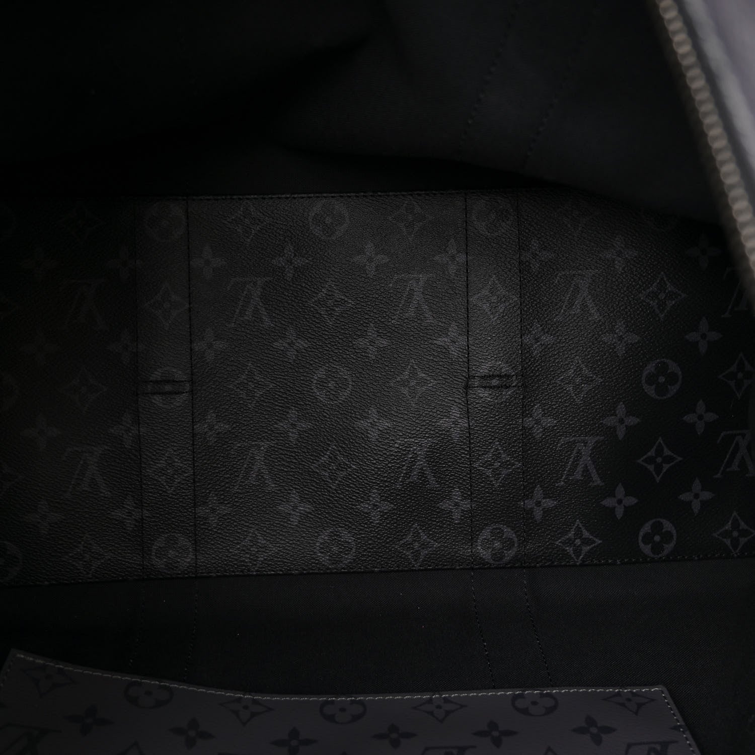 Louis Vuitton Monogram Eclipse Cabas Zippe GM Black 5 of 9