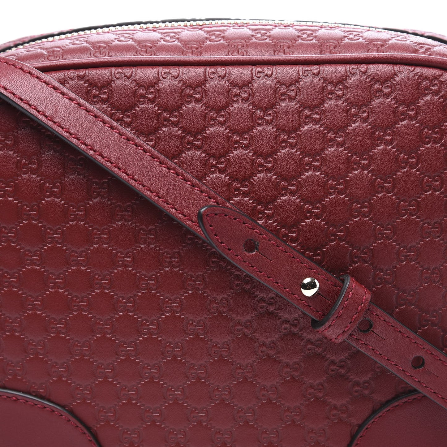 Microguccissima Mini Bree Messenger Bag Red