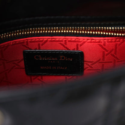 Christian Dior Lambskin Cannage Small Lucky Badges My Lady Dior Black 17 of 22