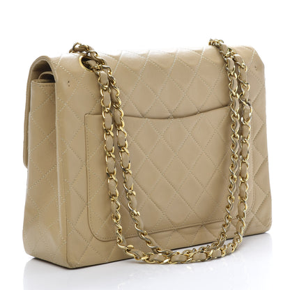 Chanel Lambskin Quilted Medium Double Flap Beige 3 of 14