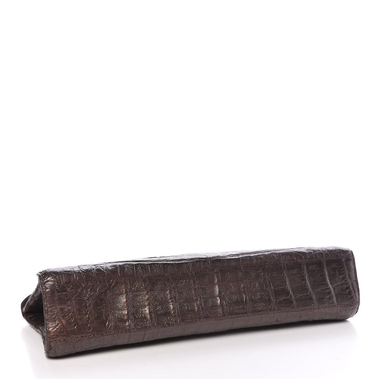 Crocodile Clutch Bronze