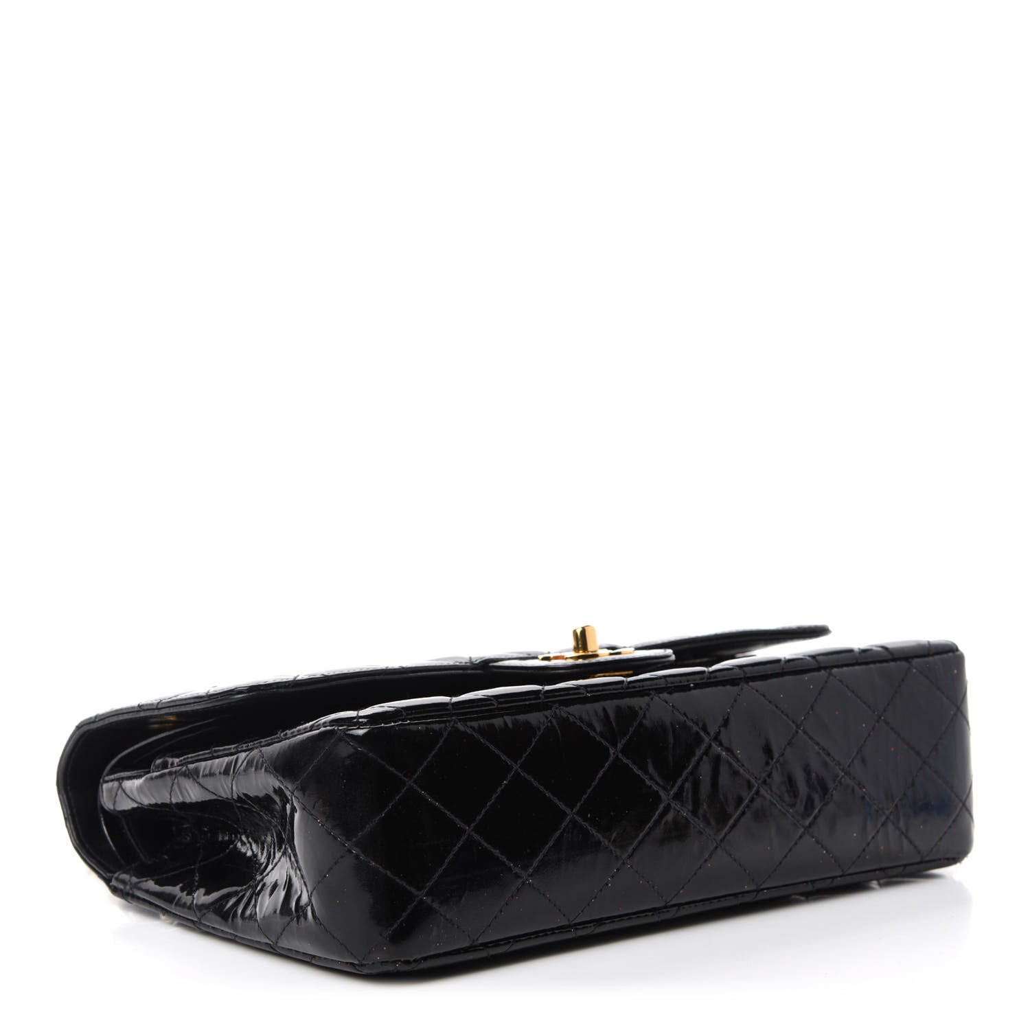 Chanel Patent Quilted Medium Double Flap Black 4 of 18