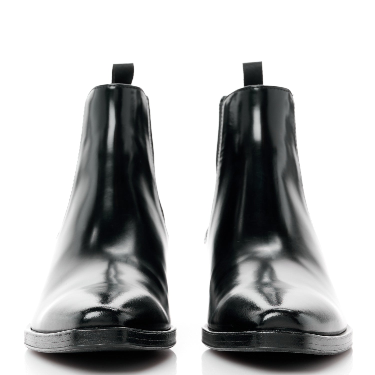 Prada Spazzolato Logo Chelsea Boots 36 Black 2 of 10