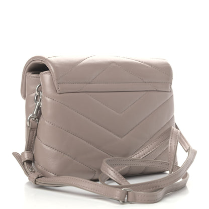 Saint Laurent Calfskin Y Quilted Monogram Toy Loulou Crossbody Bag Light Natural 2 of 4