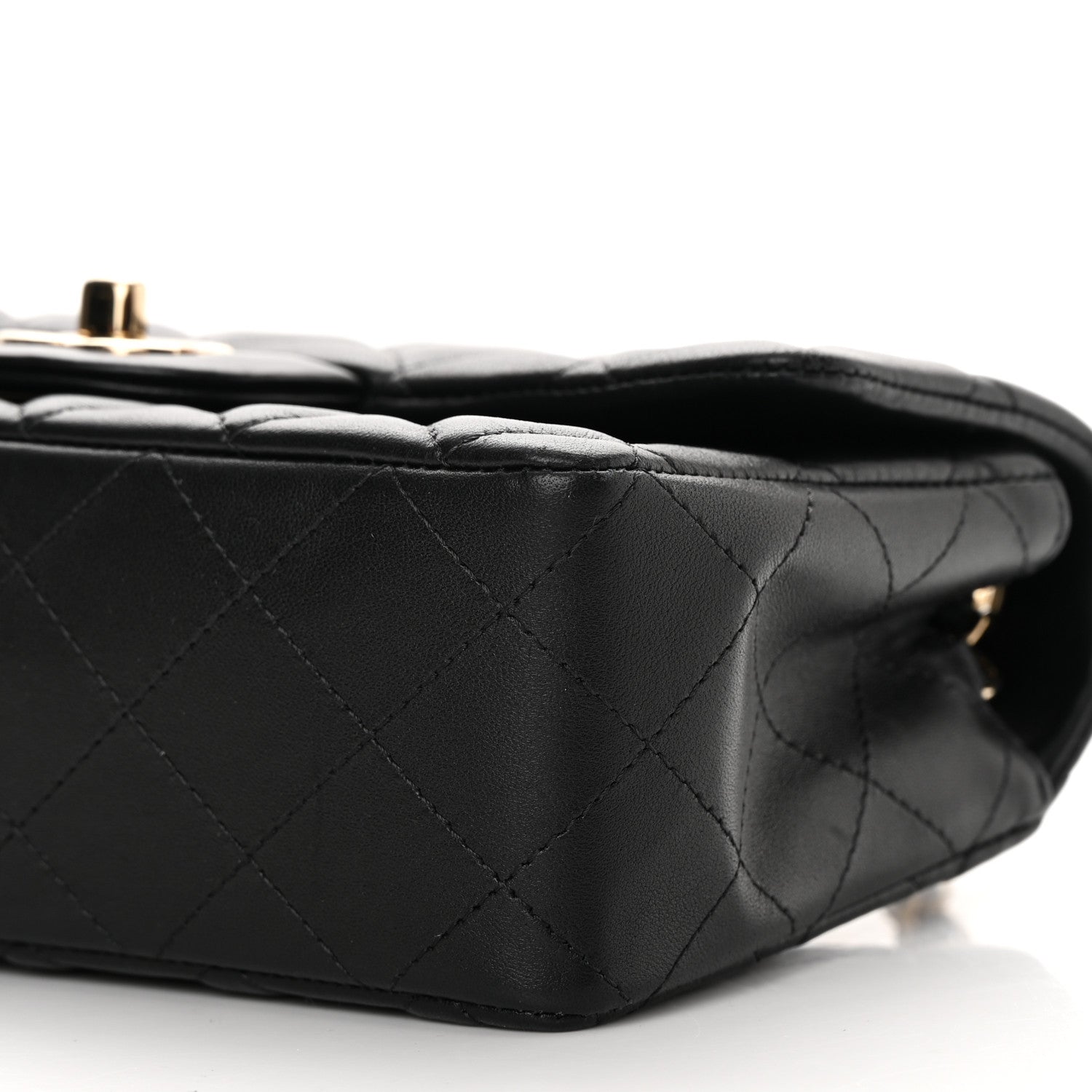 Chanel Lambskin Quilted Mini Rectangular Flap Black 10 of 13