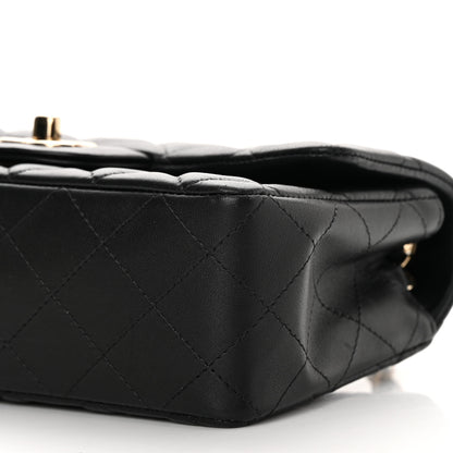 Chanel Lambskin Quilted Mini Rectangular Flap Black 10 of 13