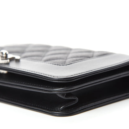 Chanel Caviar Quilted Vintage Mademoiselle Wallet On Chain WOC Black 7 of 13