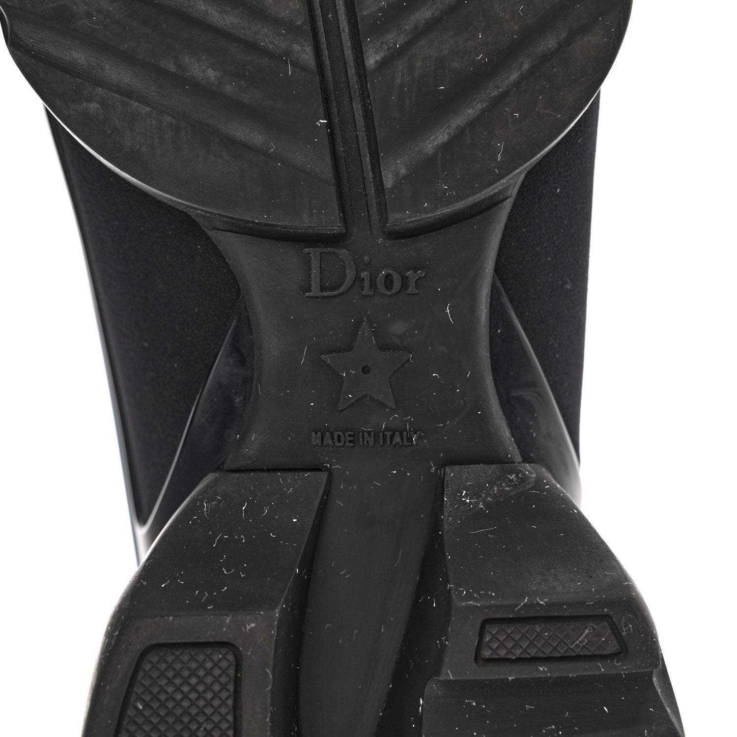 Christian Dior Neoprene Rubber Womens D-Connect Sneakers 36 Black 6 of 14