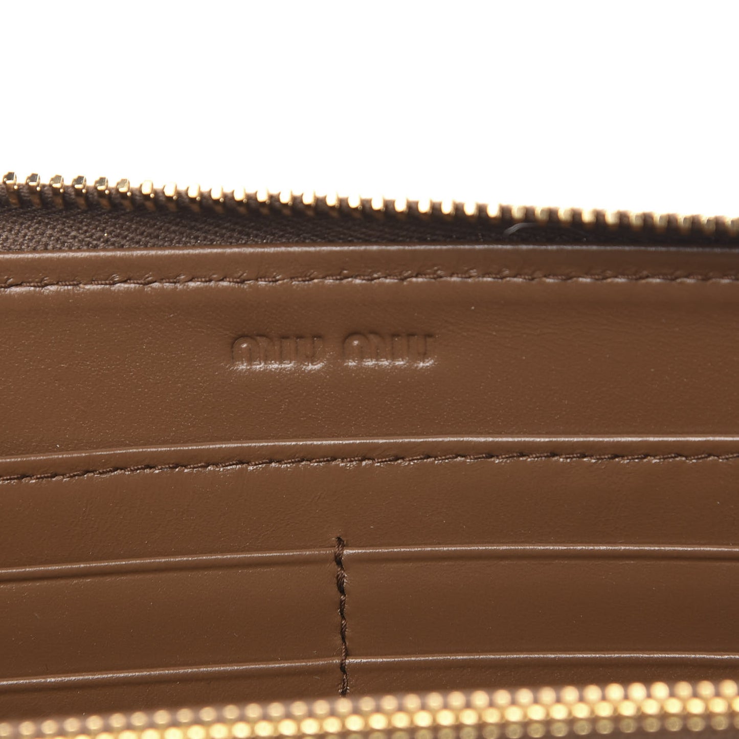 Vernice Crocodile Embossed Calfskin Zip Around Wallet Tobacco